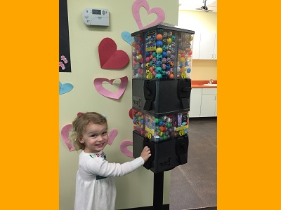 Treasure Tower offers a fun and hygienic way to dispense your child's reward after their visit